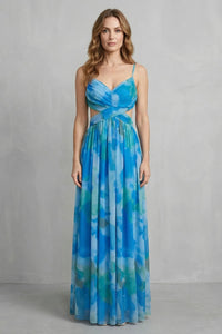 Skye Pleated Wedding Guest Maxi Dress