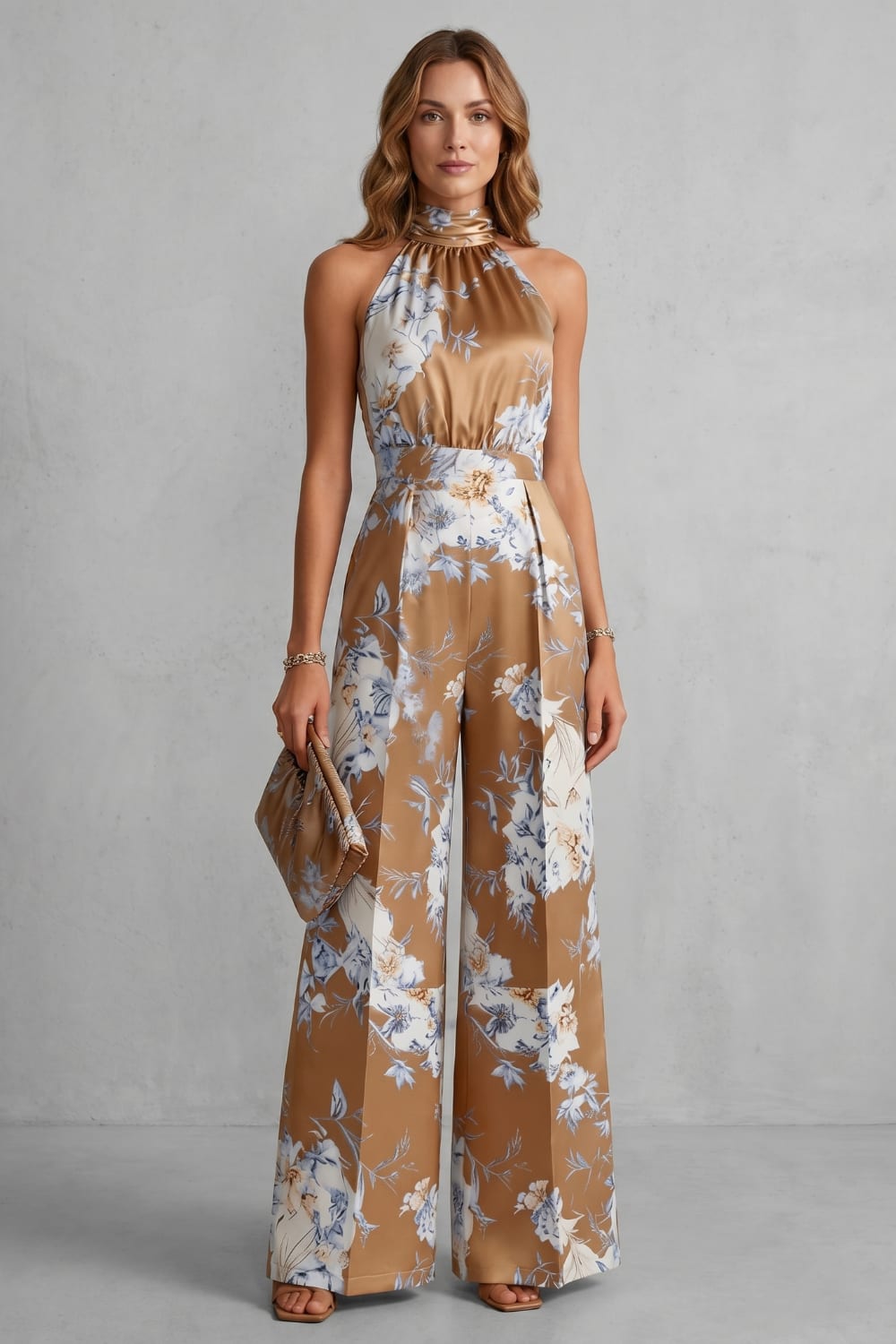 Lulu Floral Wide Leg Jumpsuit