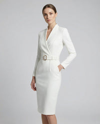 Tilda Belted Long Sleeve Midi Dress