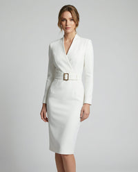 Tilda Belted Long Sleeve Midi Dress