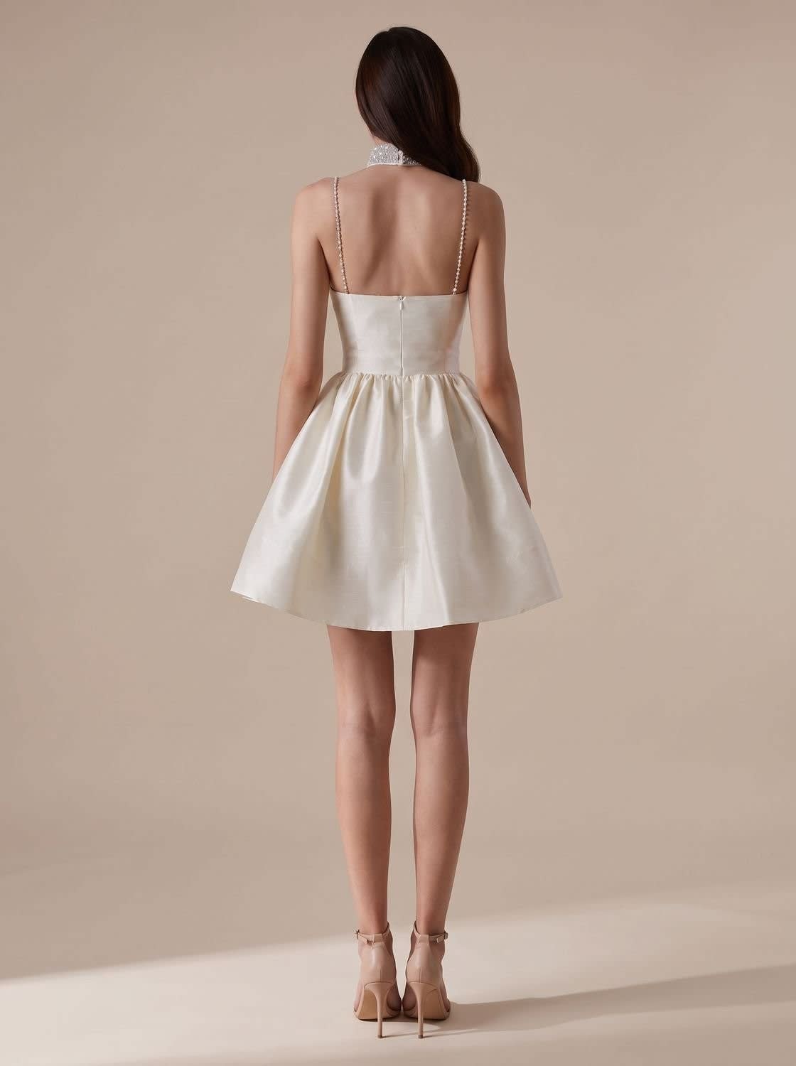 Ellie Satin Sweetheart Party Mini Dress