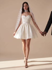 Ellie Satin Sweetheart Party Mini Dress