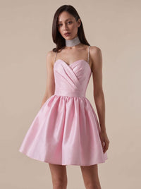 Ellie Satin Sweetheart Party Mini Dress