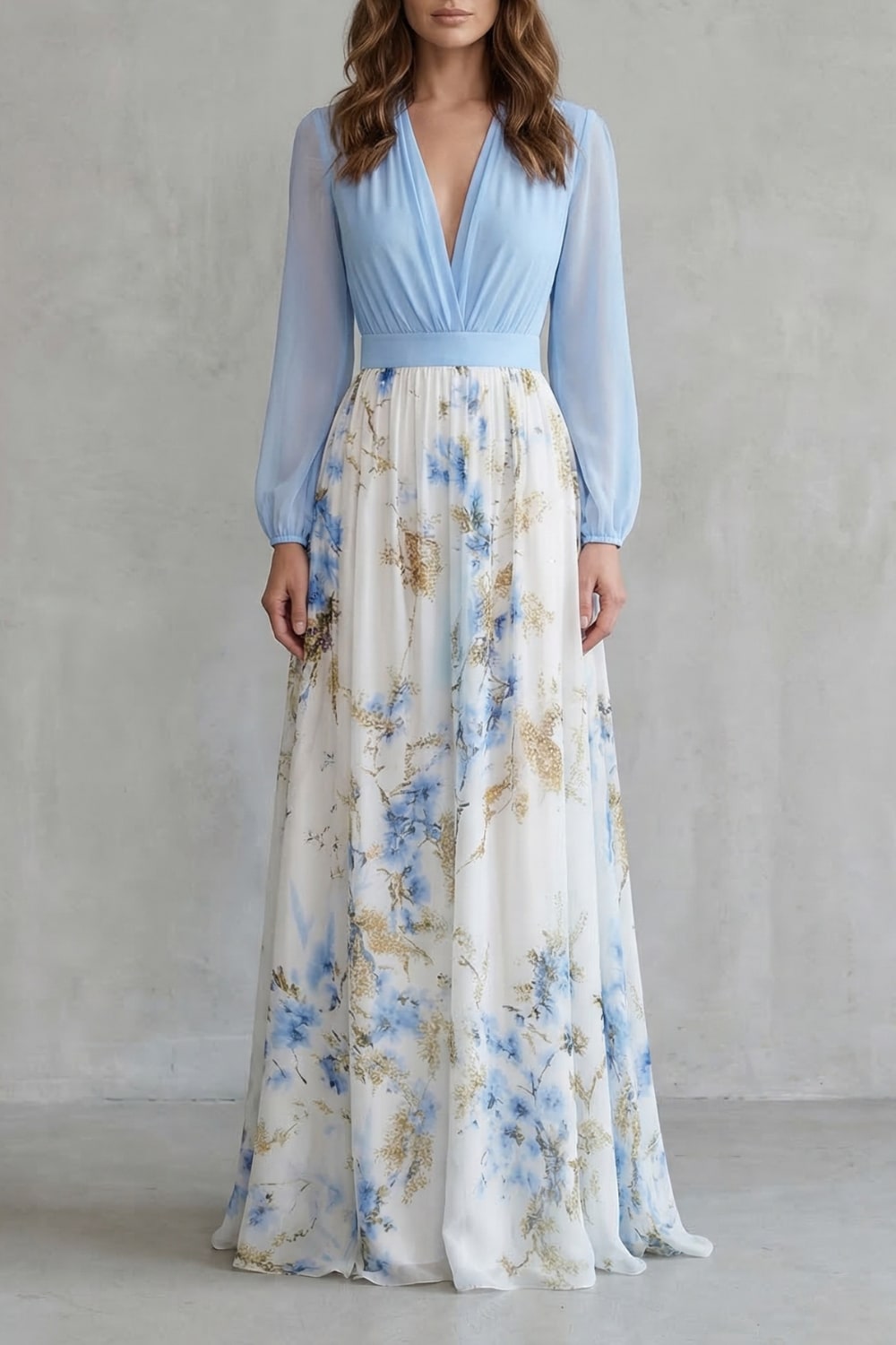 Adelie Floral Long Sleeve Maxi Dress