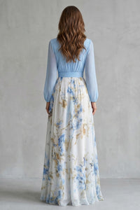 Niamh Floral Chiffon Maxi Dress