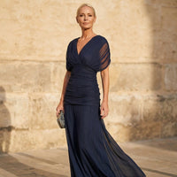 Clio Ruched Wedding Guest Maxi Dress