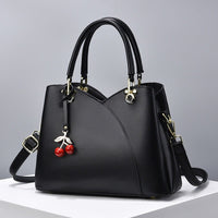 Arlene Cherry Charm Top Handle Handbag