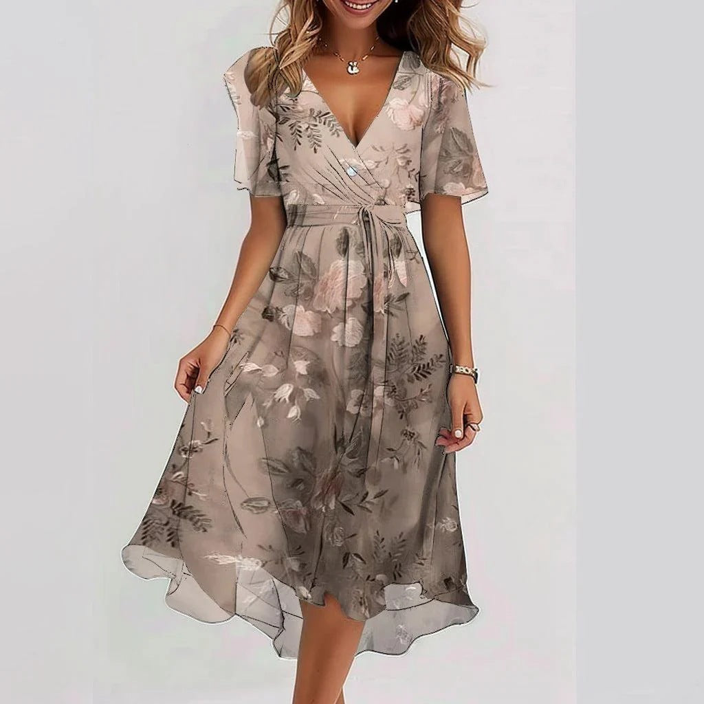 Julia Floral Midi Summer Dress