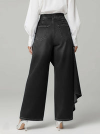Jessie Wrap Front Wide Leg Jeans