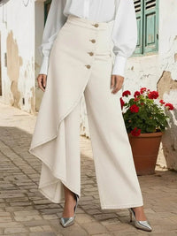 Jessie Wrap Front Wide Leg Jeans