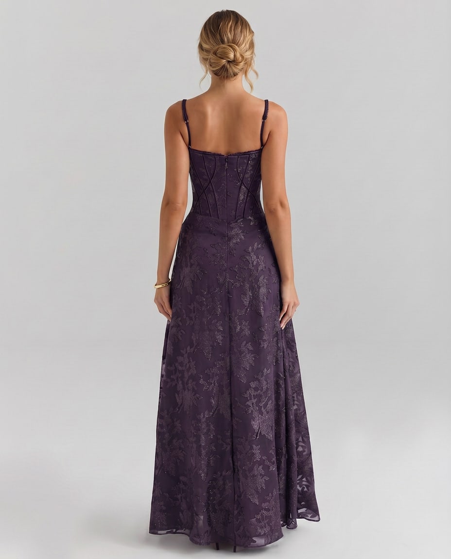 Theodora Corset Bodice Maxi Dress