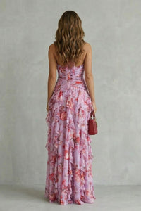 Tiana Floral Ruffle Maxi Dress