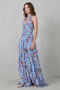 Tiana Floral Ruffle Maxi Dress