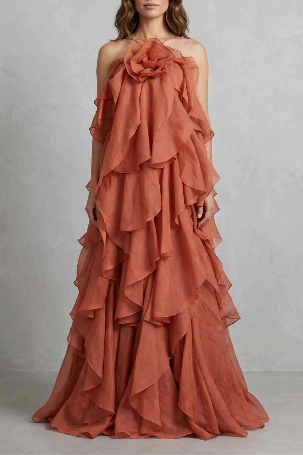 Jinta Tiered Ruffle Maxi Dress