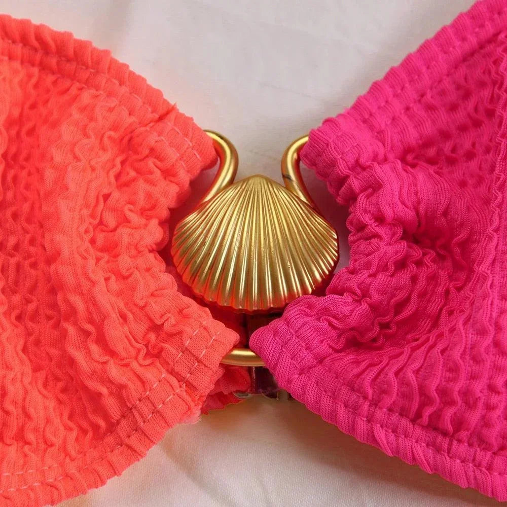Gaia Textured One Shoulder Bikini_4