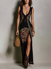 Brenda Paisley Print Maxi Dress