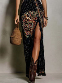 Brenda Paisley Print Maxi Dress