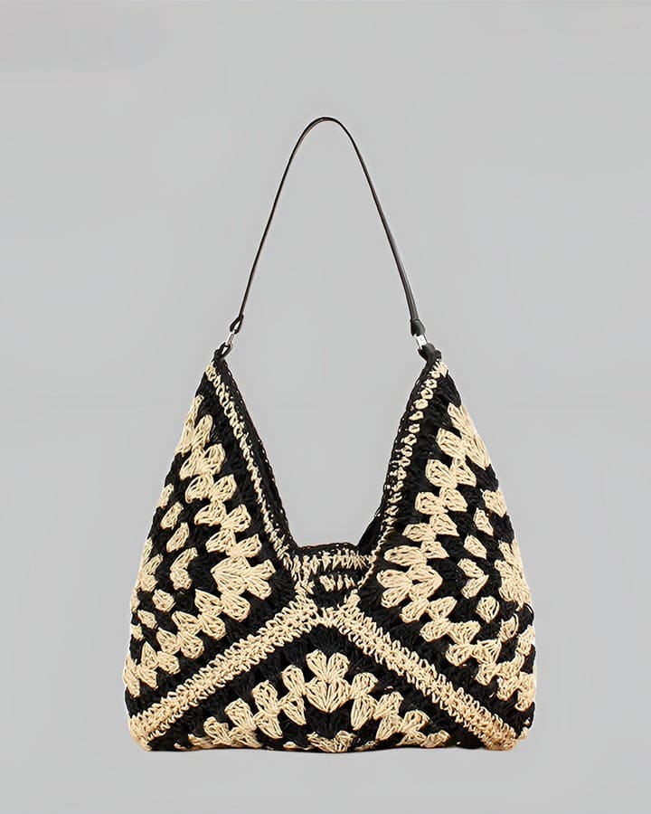 Rosa Crochet Woven Shoulder Bag_4
