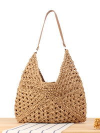 Rosa Crochet Woven Shoulder Bag