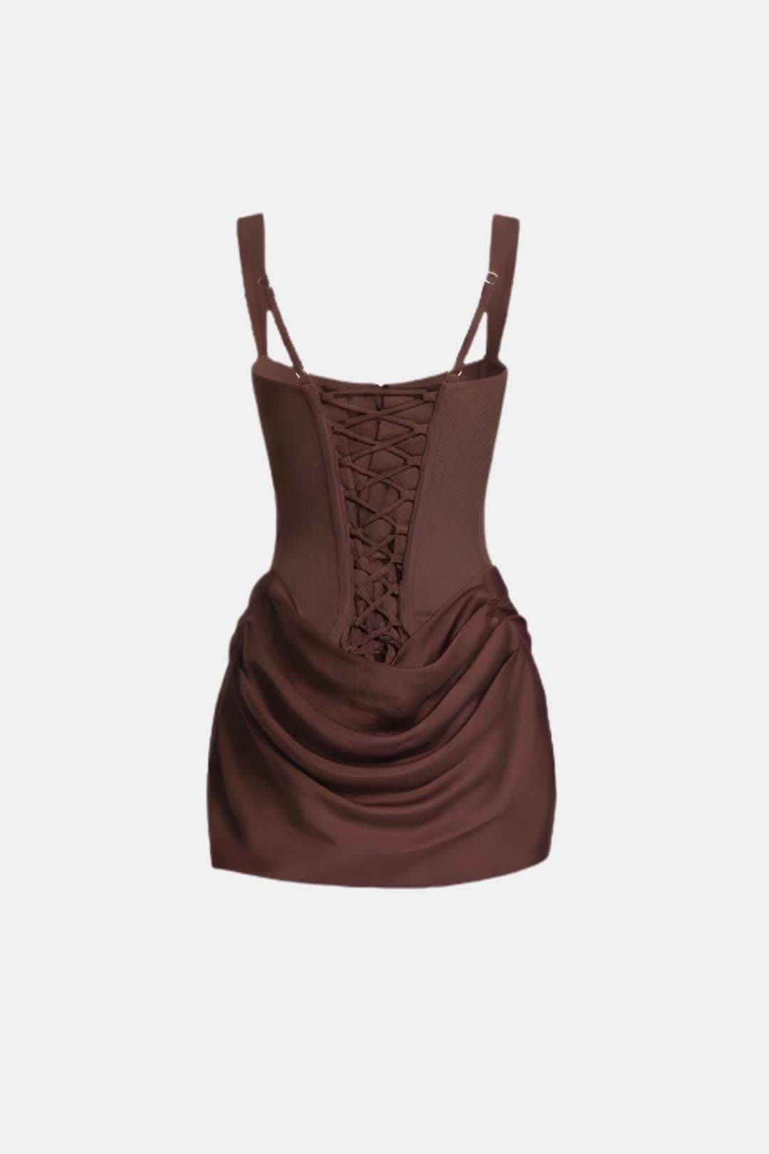 Antoinette Corset Draped Party Mini Dress