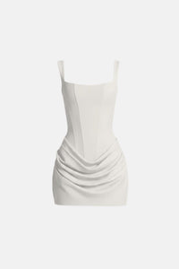 Antoinette Corset Draped Party Mini Dress