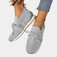 Noelle Knit Lace-Up Orthopedic Sneakers