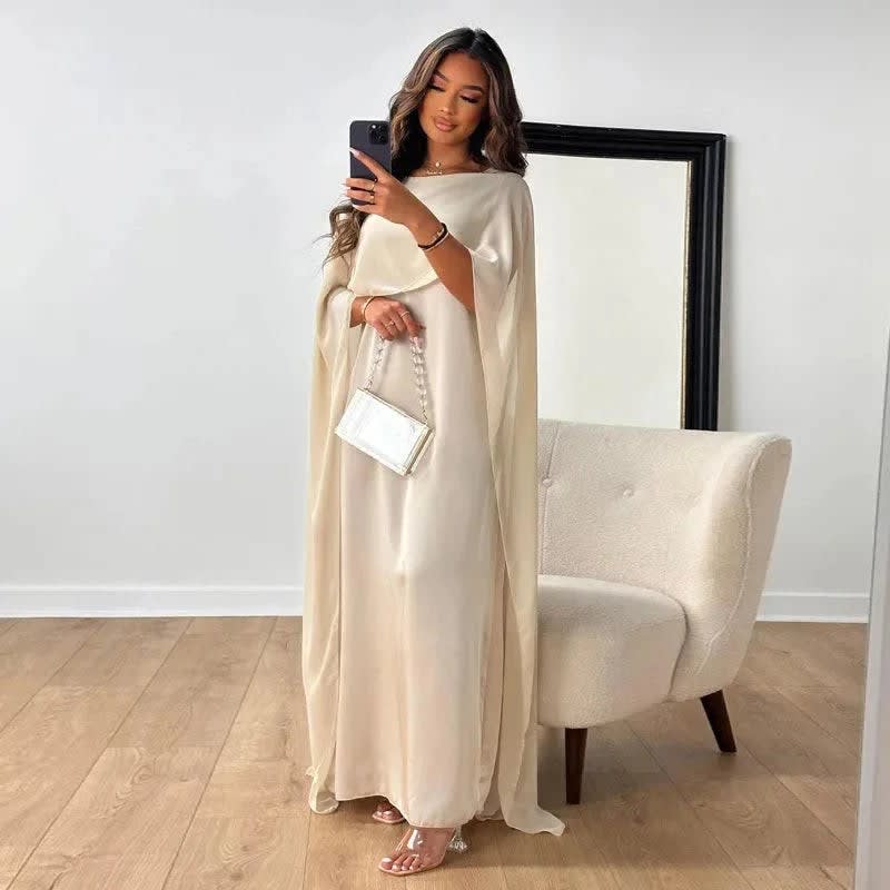 Helena Wedding Guest Maxi Dress with Cape