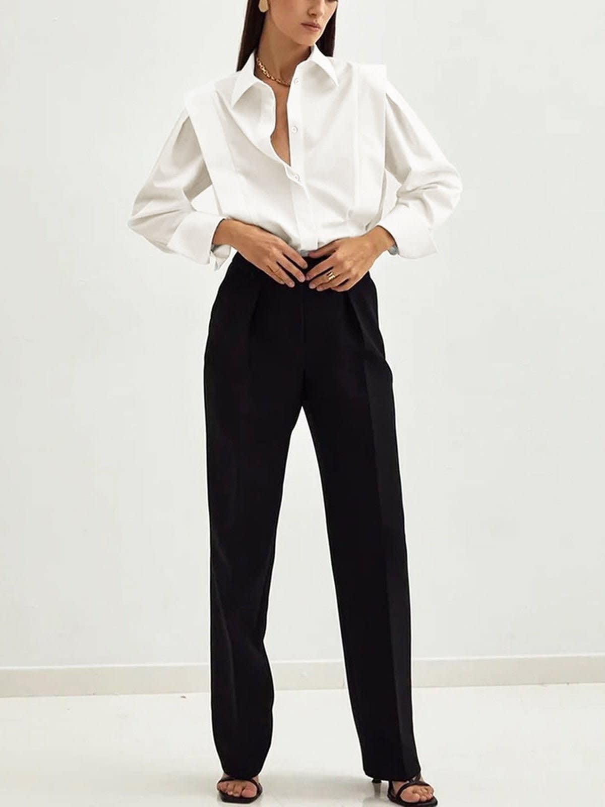 Camryn Oversized Cotton Button Down Shirt