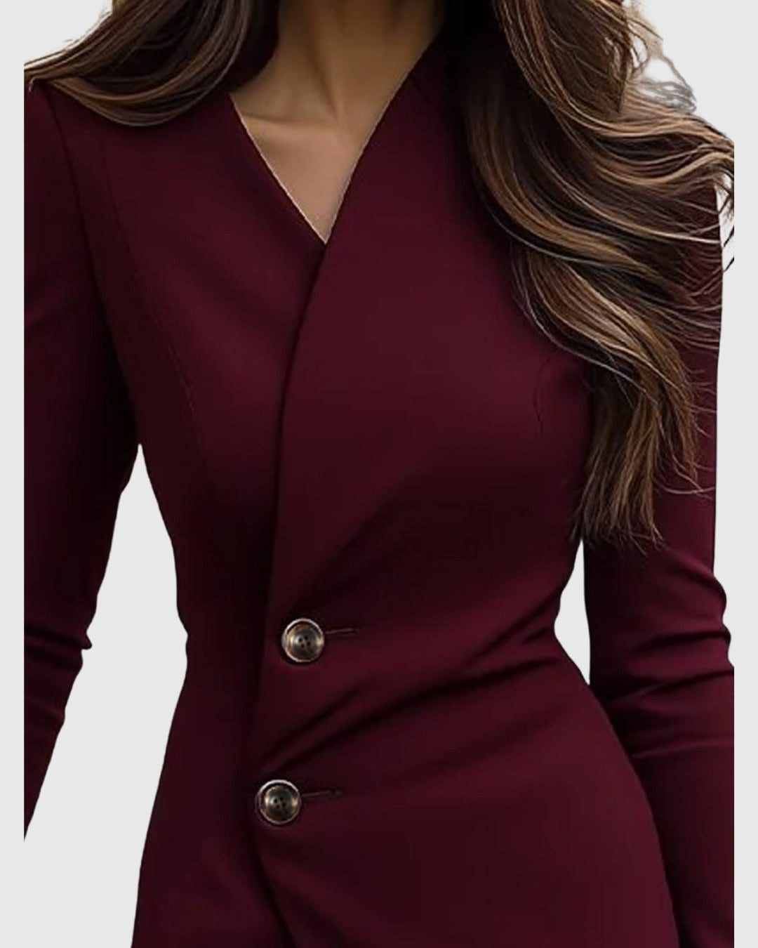 Louise Button Front Blazer Cocktail Midi Dress_2