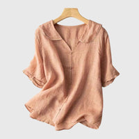 Chiara Scalloped Collar Relaxed Blouse