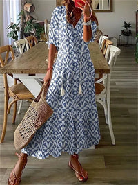 Irisa Floral V-Neck Maxi Dress