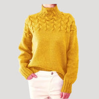 Nyree Cable Knit High Neck Sweater