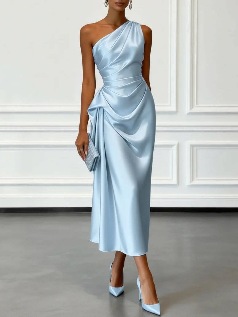 April Satin One Shoulder Midi Dress_5