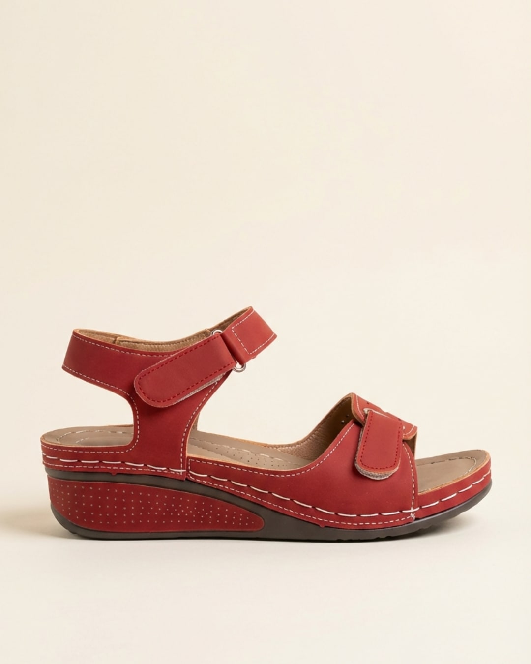 Gemma Double Strap Wedge Orthopedic Sandals_1