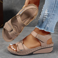 Gemma Double Strap Wedge Orthopedic Sandals