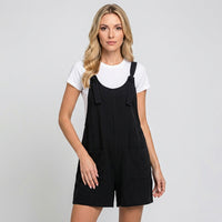 Ruby Wide Strap Relaxed Summer Playsuit With Pockets