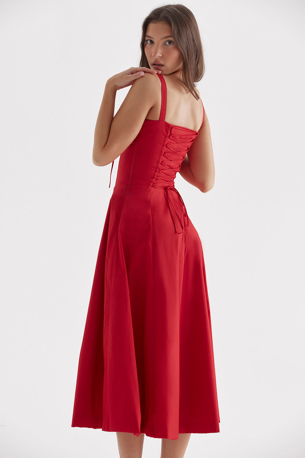 Dagny Sweetheart Corset Midi Dress