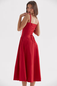 Dagny Sweetheart Corset Midi Dress