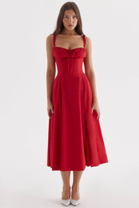 Dagny Sweetheart Corset Midi Dress