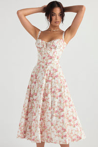 Dagny Sweetheart Corset Midi Dress
