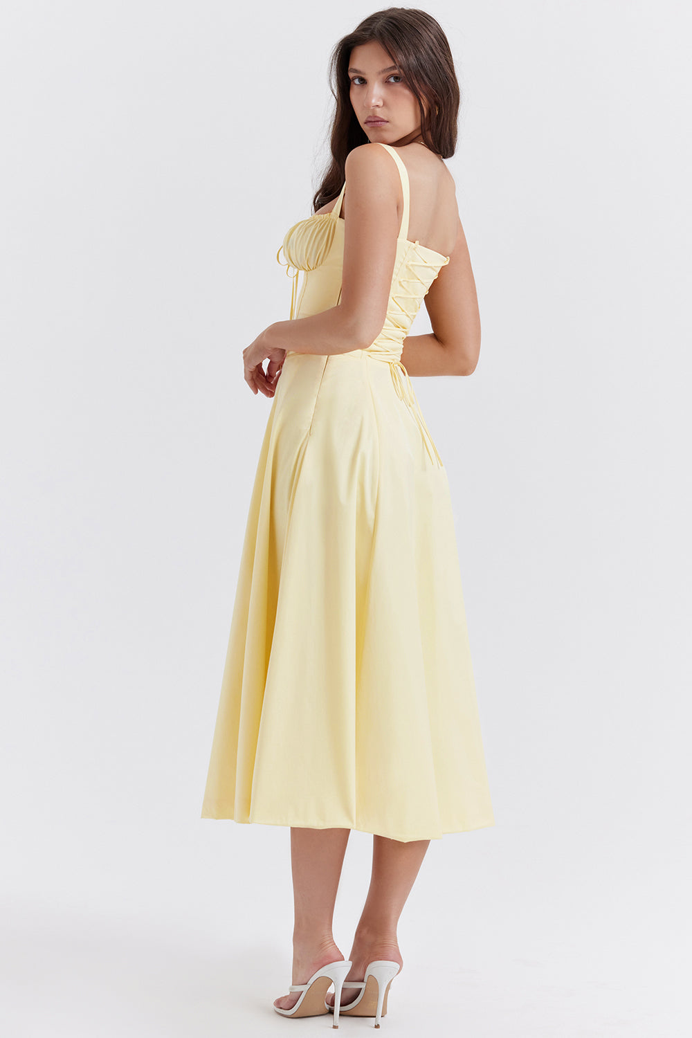Dagny Sweetheart Corset Midi Dress