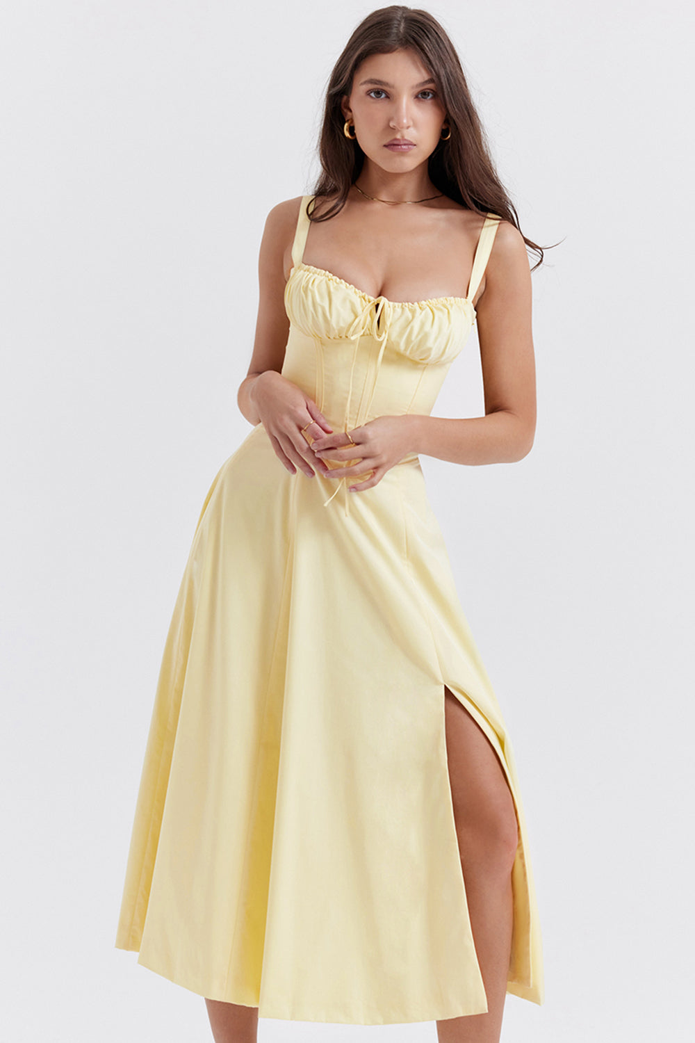 Dagny Sweetheart Corset Midi Dress