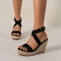 Josephine Hartley Espadrille Wedge Sandals