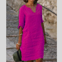 Amaris V-Neck Tummy Control Shift Dress
