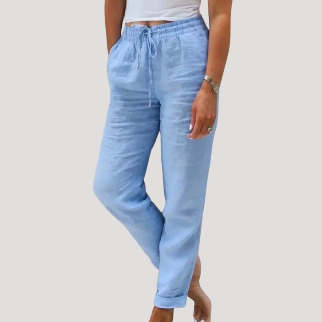 Rae Lightweight Linen Trousers
