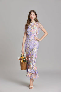 Catriona Floral Embroidered Maxi Dress