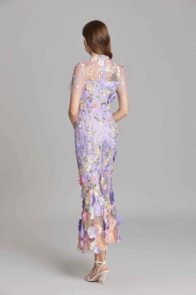 Catriona Floral Embroidered Maxi Dress