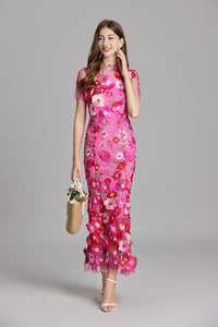 Catriona Floral Embroidered Maxi Dress