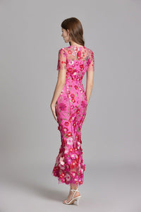 Catriona Floral Embroidered Maxi Dress