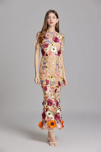 Catriona Floral Embroidered Maxi Dress